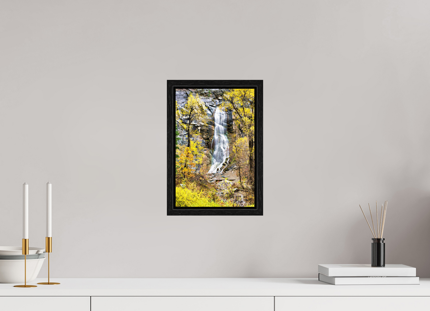 8 x 12″, Floater Frame Bridal Veil Falls Spearfish Canyon