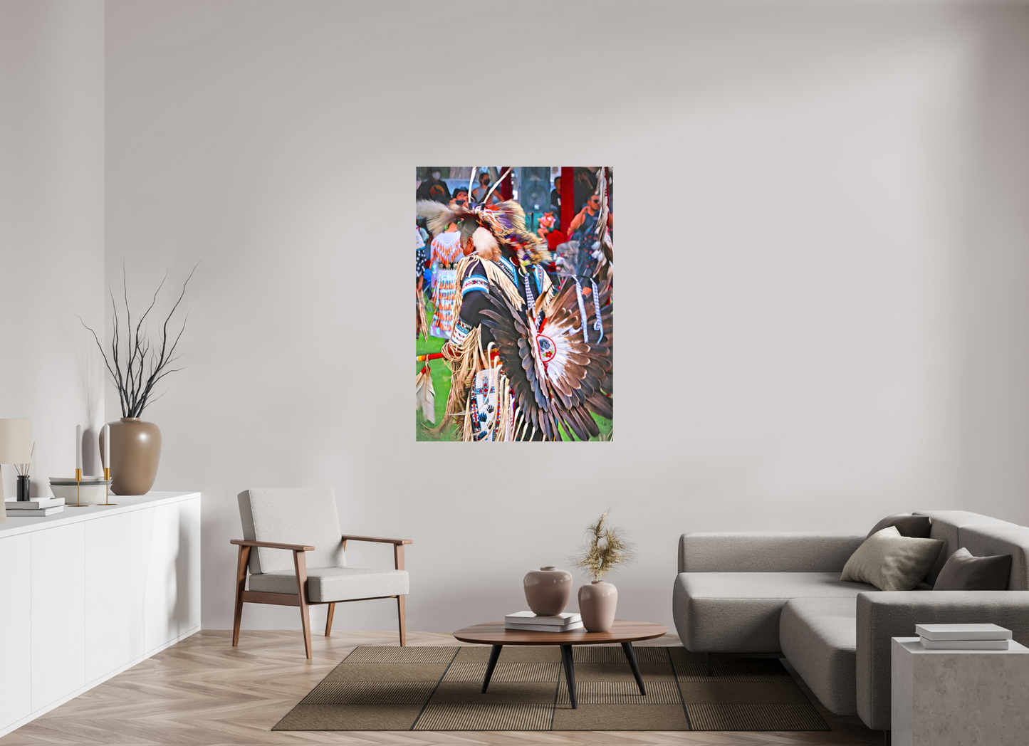 39 x 54.6″, Stretched Canvas His Dance
