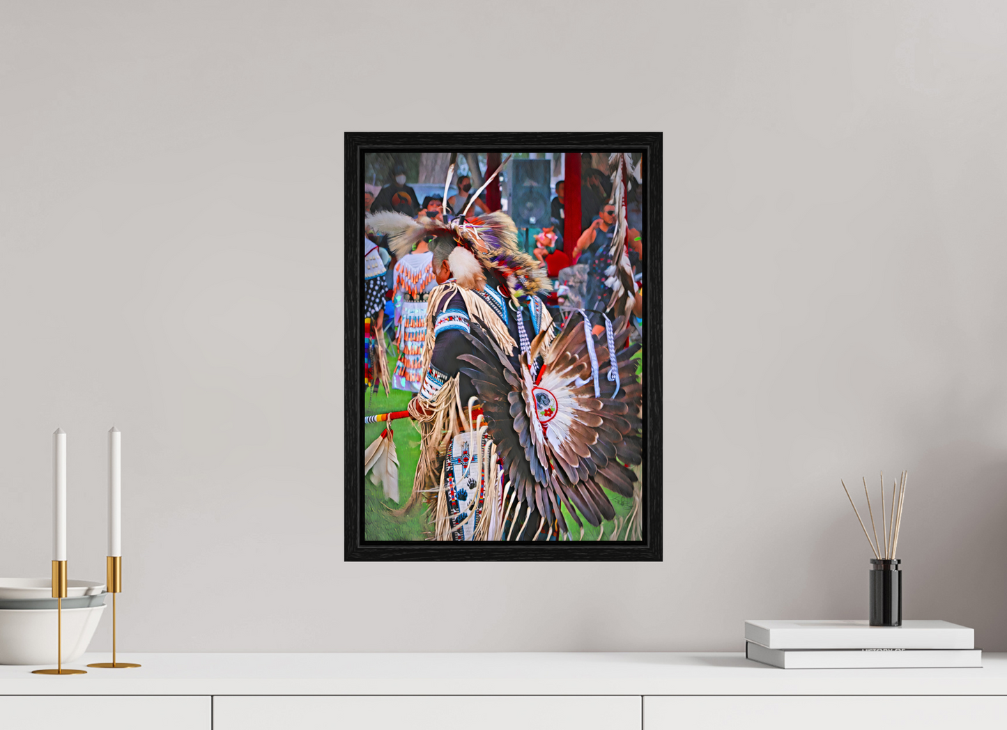 12 x 16.8″, Floater Frame His Dance