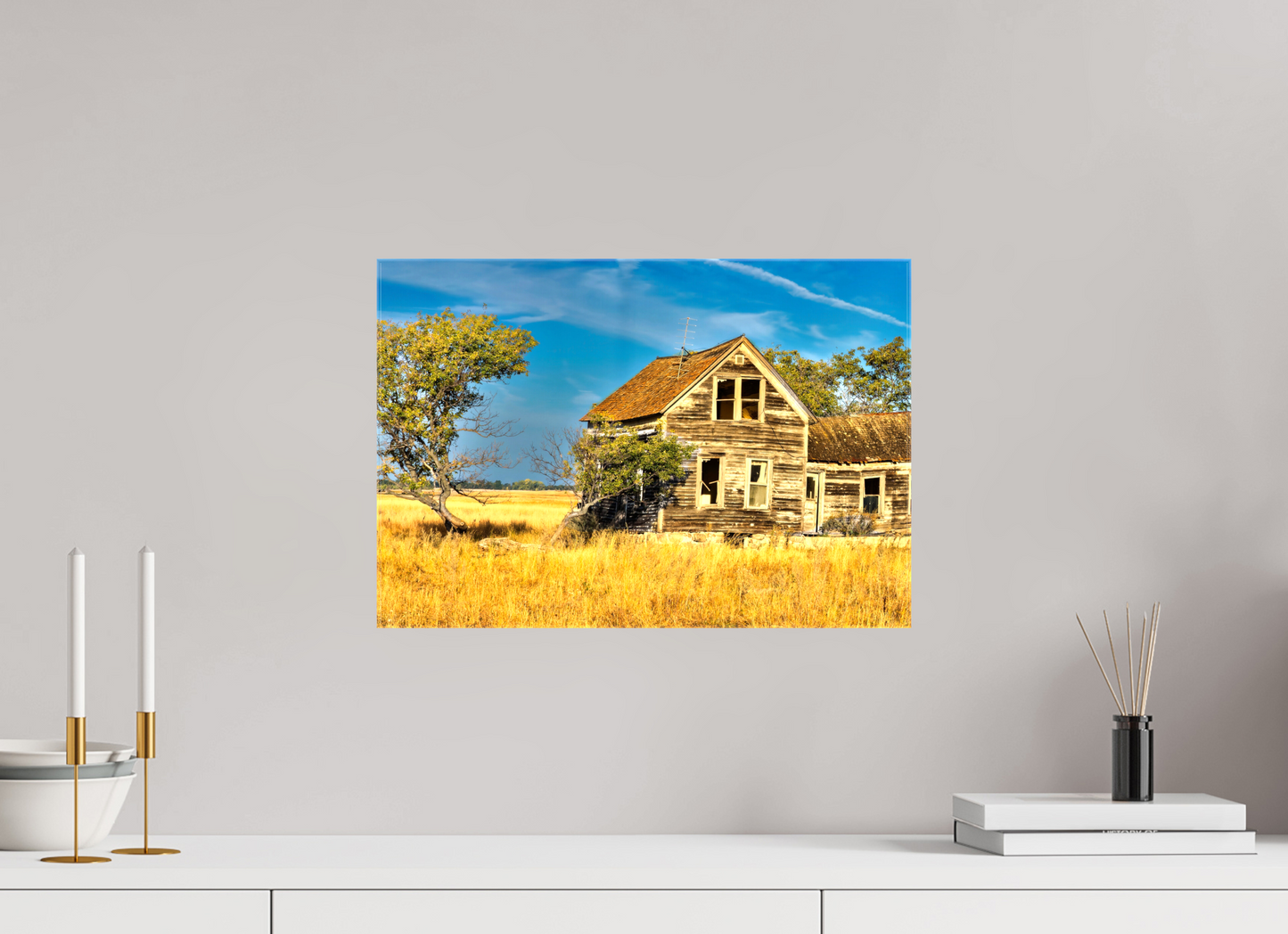 17.5 x 12″, Stretched Canvas Lone Tree