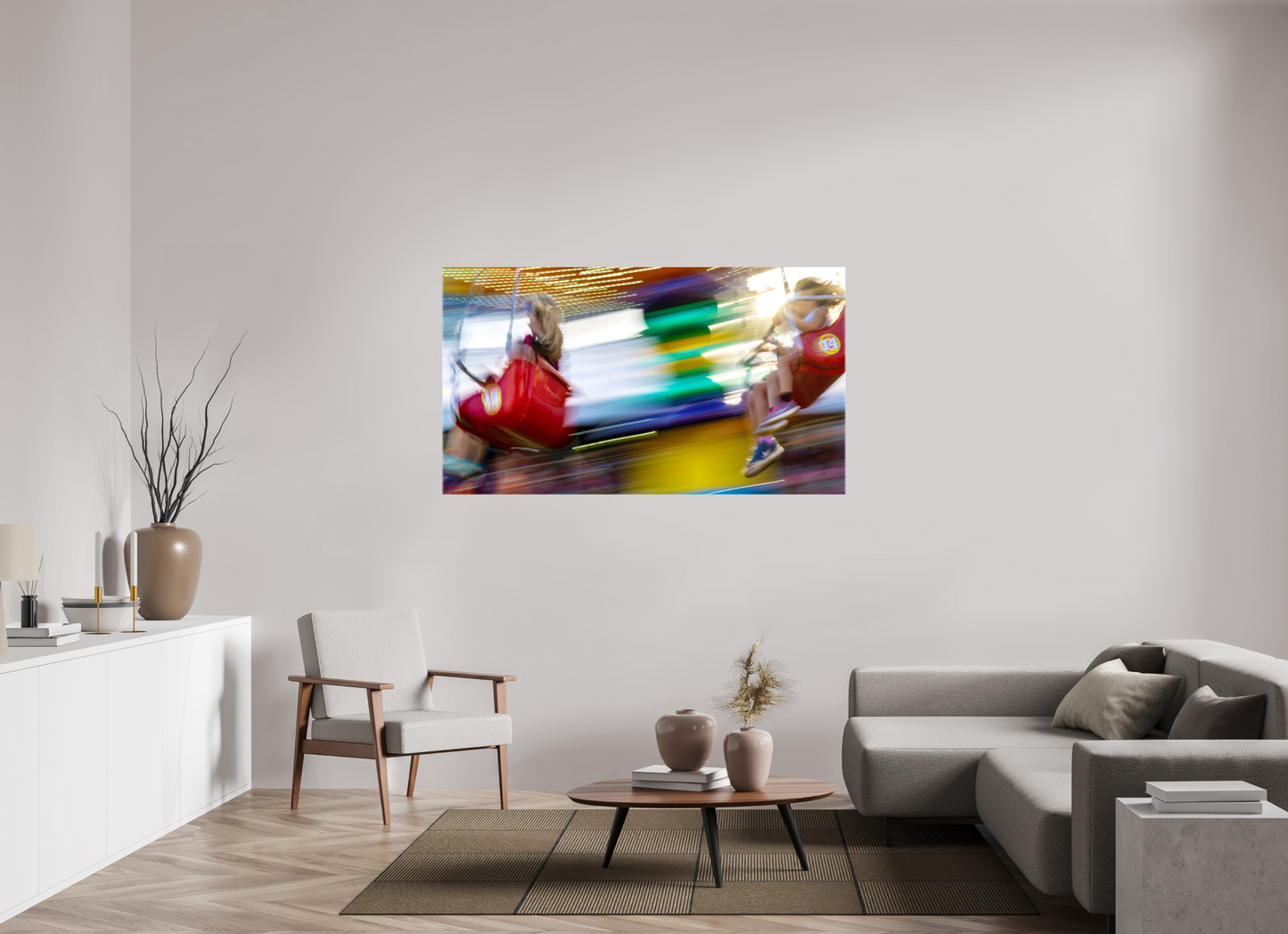 64 x 36″, Stretched Canvas Carnival Joy