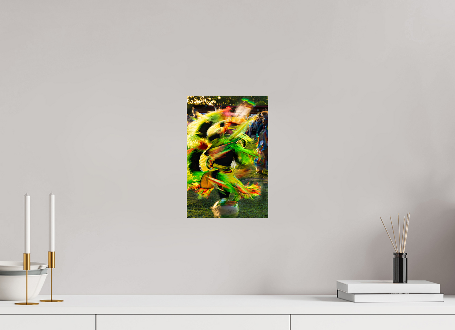 8 x 12″, Photo Print On Fuji Crystal DP II Powwow dance in motion 1