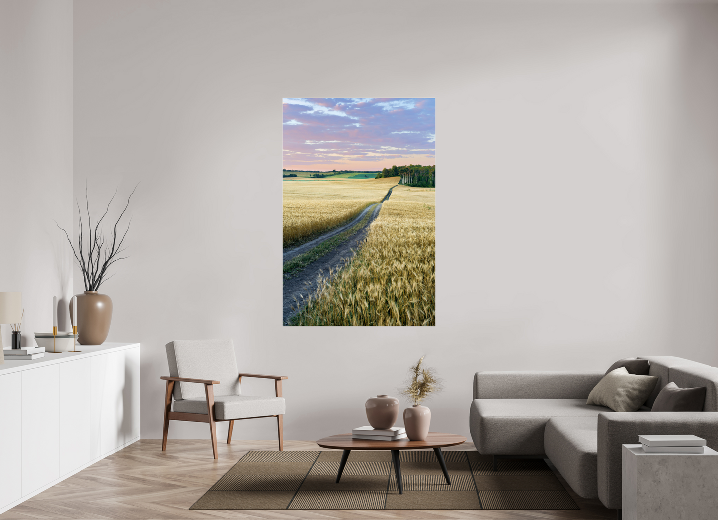 44 x 66″, Photo Print Under Acrylic Glass Farm to Market - Metal Acrylic Glass