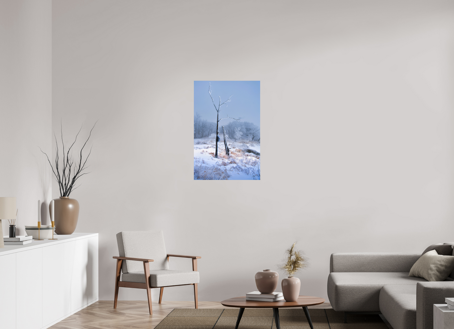 24 x 36″, Photo Print On Fuji Crystal DP II Birds Nest in Winter 2