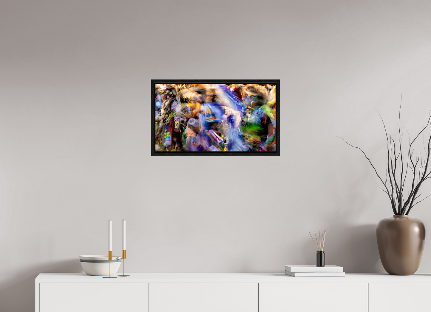24 x 13.5″, Floater Frame Celebration