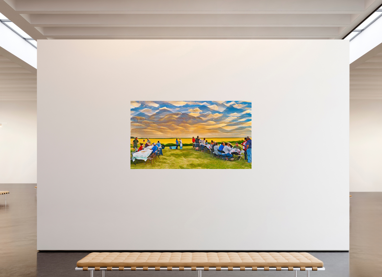 80 x 45″, Metal Prints Family Reunion