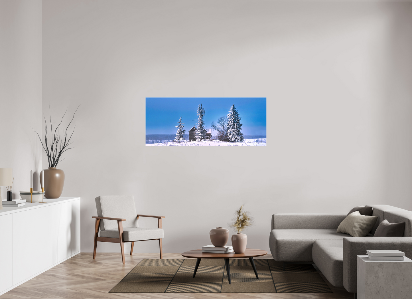 60 x 24″, Stretched Canvas Abandoned Dreams in Winter