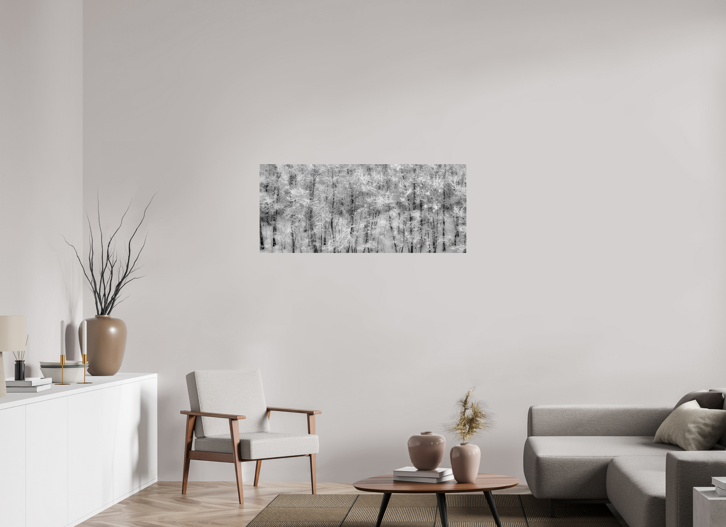 46.7 x 20″, Metal Prints Shades of Winter