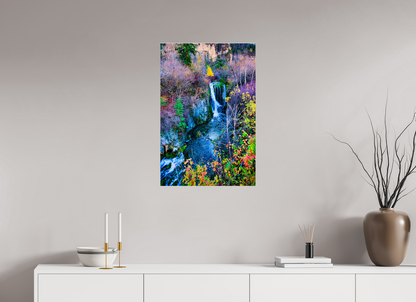 20 x 30″, Photo Print On Fuji Crystal DP II Roughneck Falls Spearfish Canyon