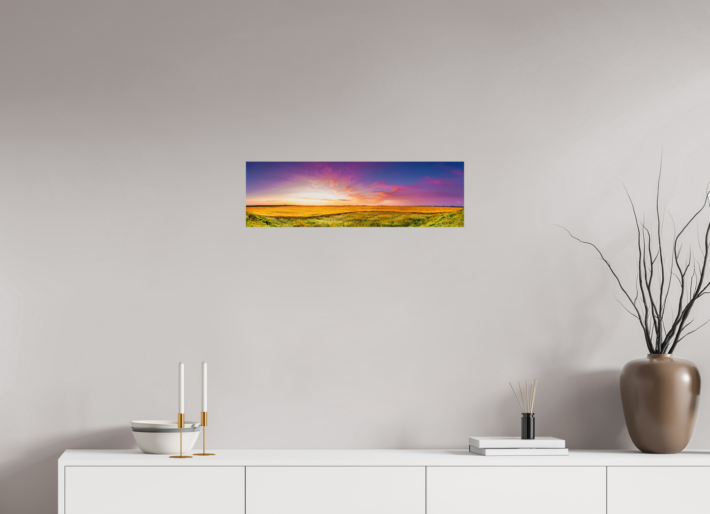26.7 x 8″, Metal Prints Mawby's Field