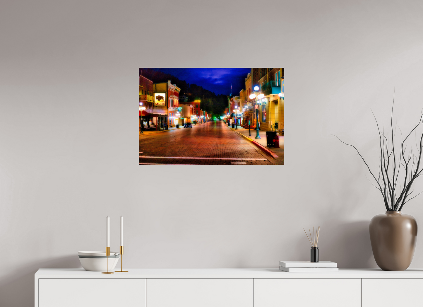 30 x 20″, Photo Print On Fuji Crystal DP II Deadwood at Night 3