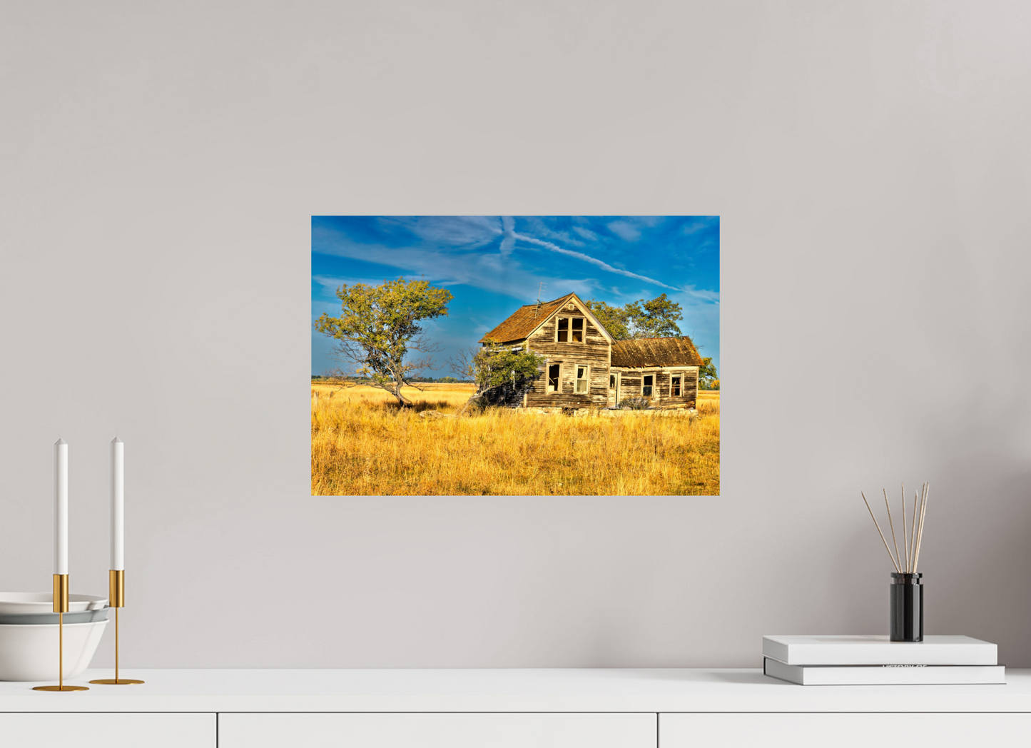 17.5 x 12″, Metal Prints Lone Tree
