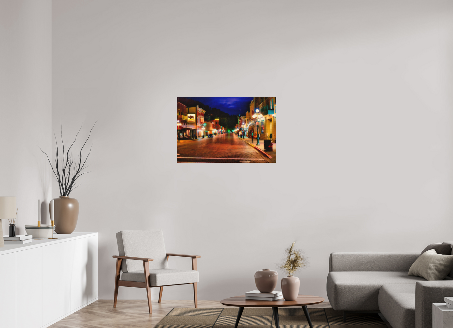 36 x 24″, Wood Print Deadwood at Night 3