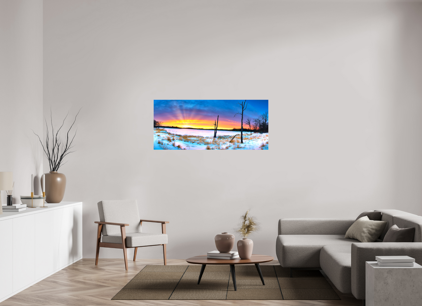 55.6 x 24″, Stretched Canvas Winters Walk
