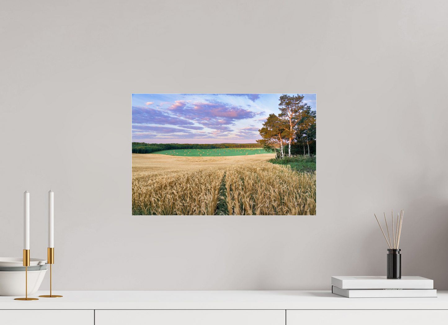 18.2 x 12″, Photo Print Under Acrylic Glass Amber Waves 1 - Acrylic Glass