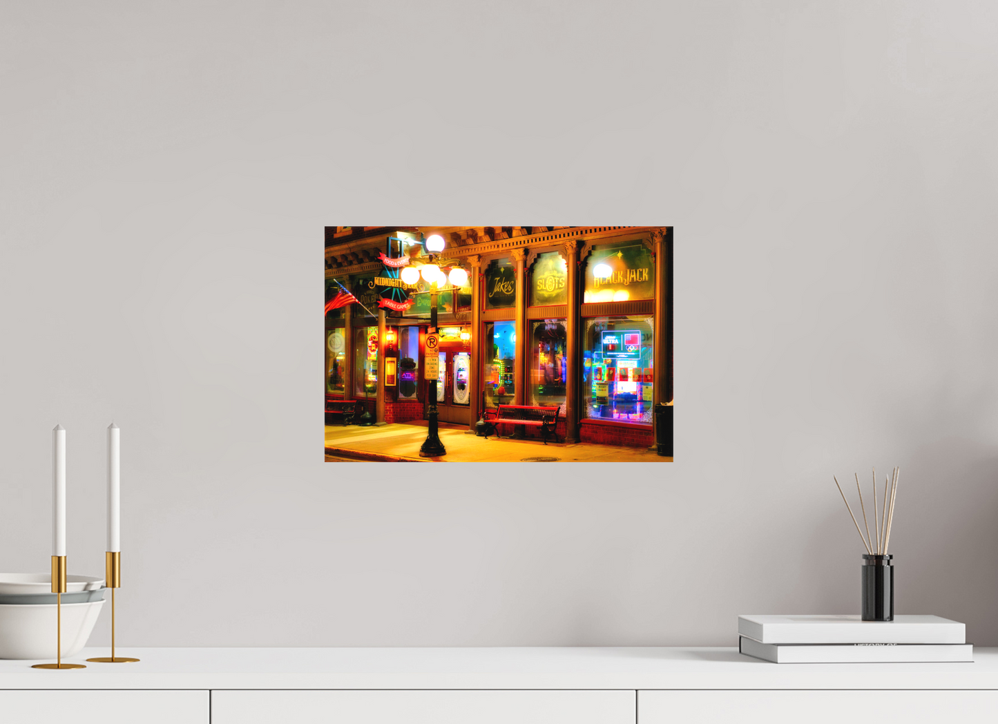 15 x 10″, Fine Textile Canvas Deadwood at Night 2