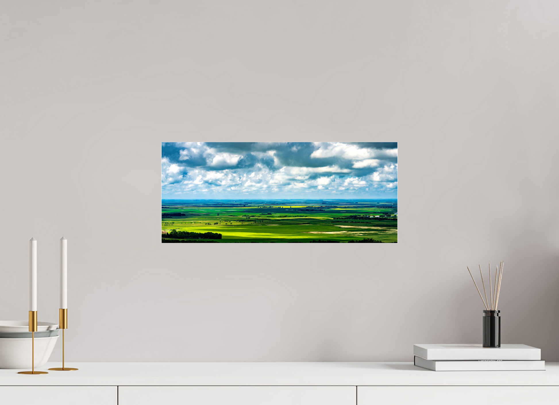 18.7 x 8″, Photo Print Under Acrylic Glass Prairie Eden Metal Acrylic Glass