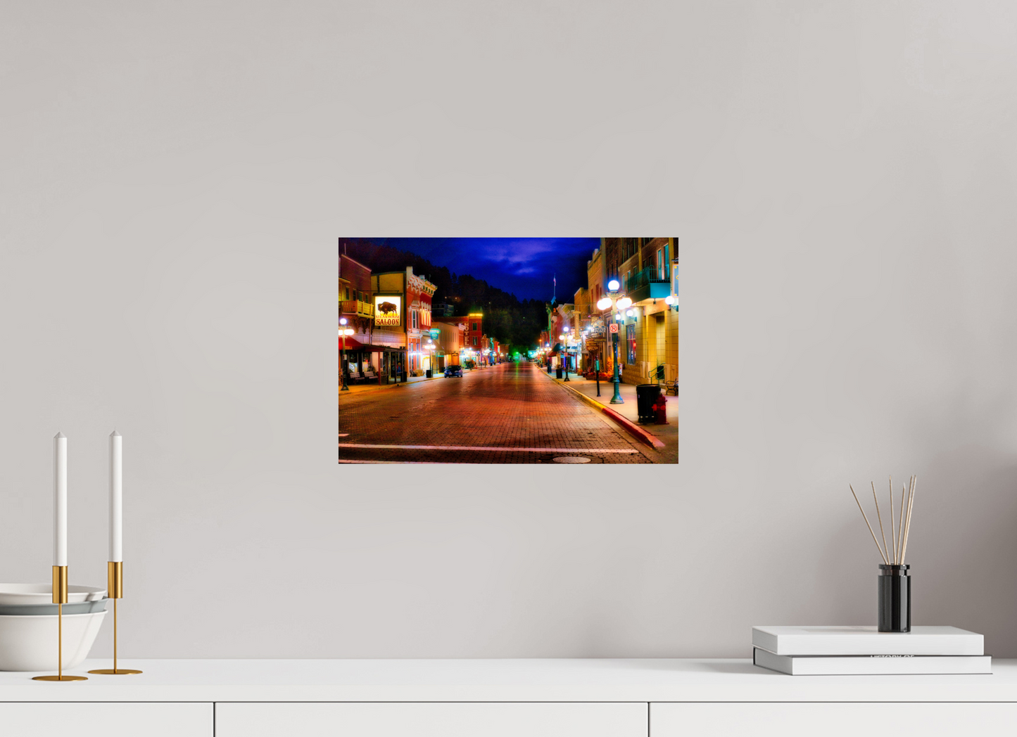 15 x 10″, Photo Print On Fuji Crystal DP II Deadwood at Night 3