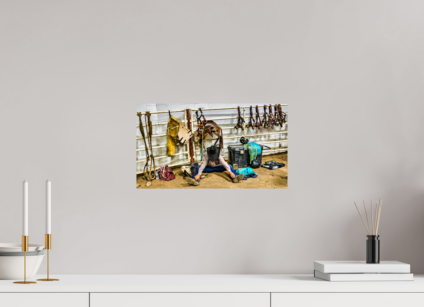 16 x 9″, Photo Print On Fuji Crystal DP II Bull Rider