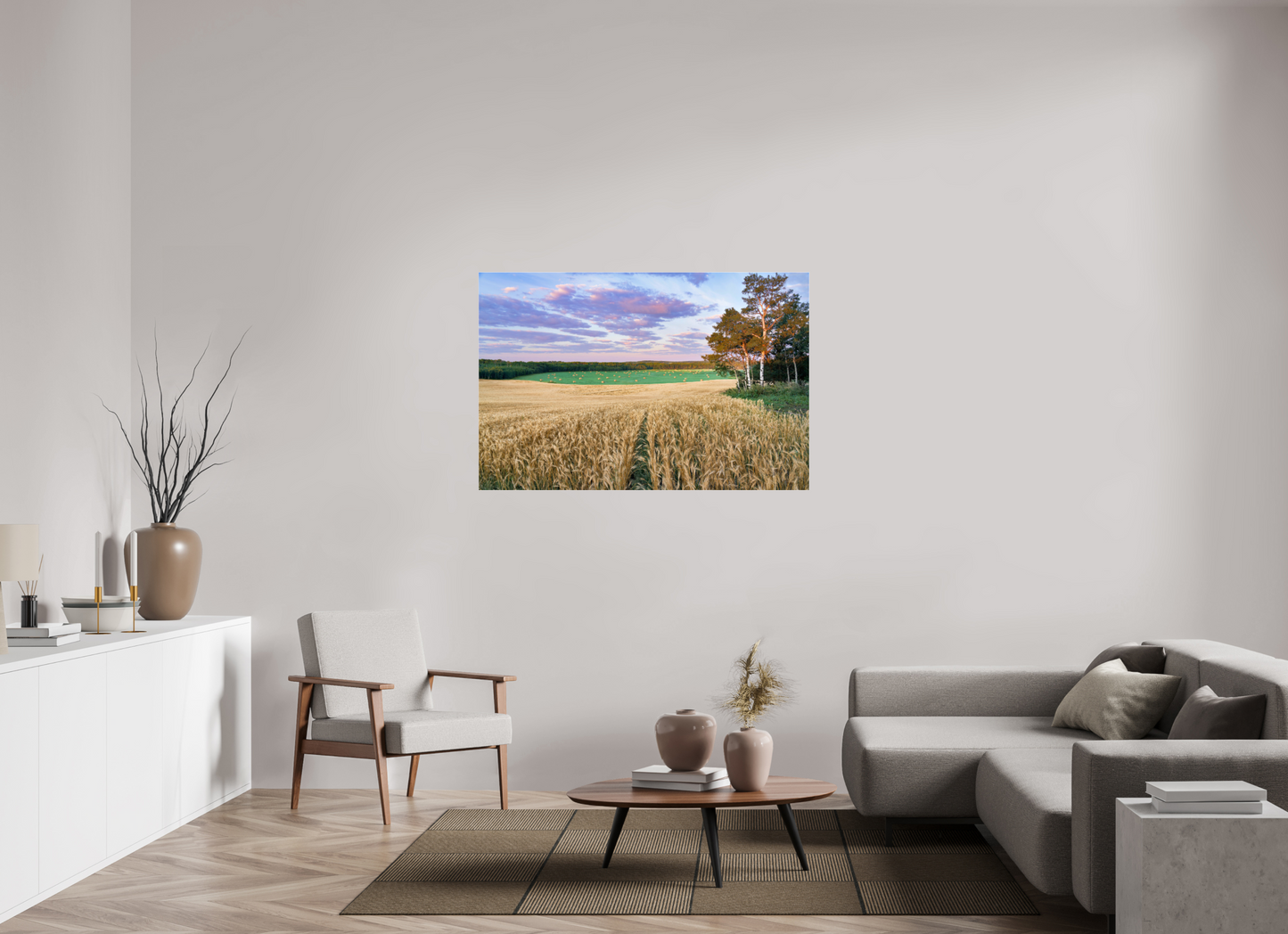 53.1 x 35″, Photo Print Under Acrylic Glass Amber Waves 1 - Acrylic Glass