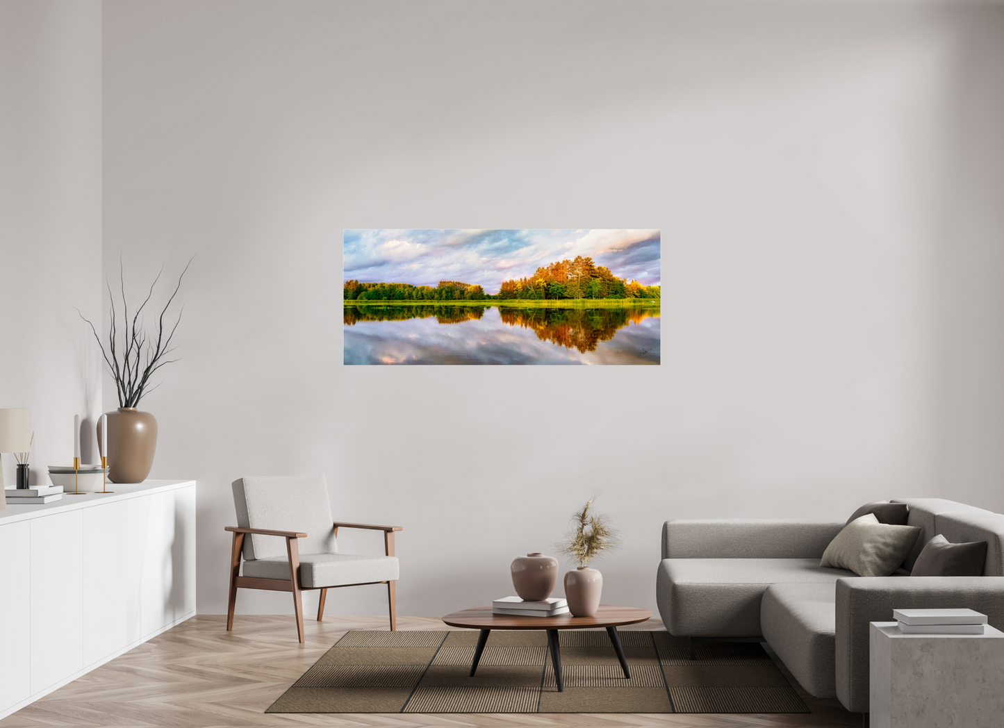 65.3 x 28″, Photo Print Under Acrylic Glass Lone Eagle Metal Acrylic Glass