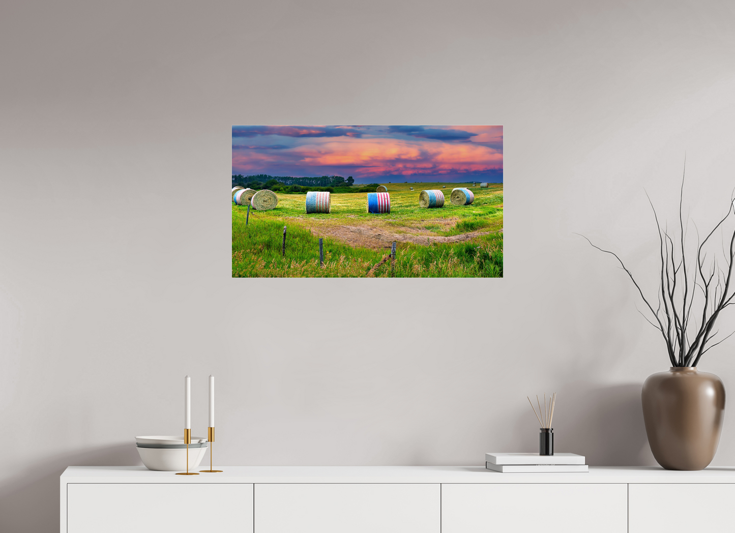 32 x 18″, Photo Print Under Acrylic Glass God Bless America Metal Acrylic Glass