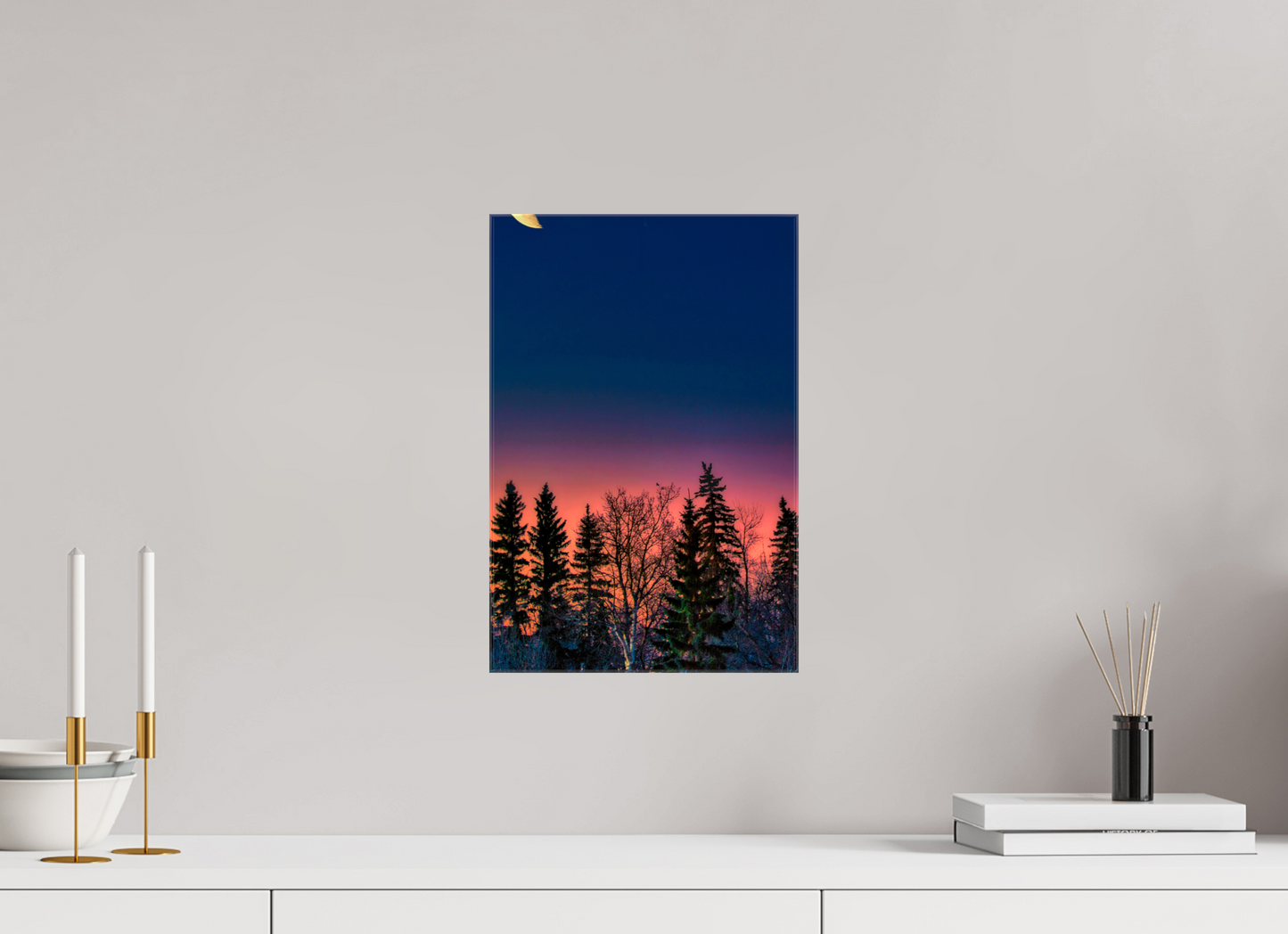 10 x 15″, Stretched Canvas Howl at the Moon