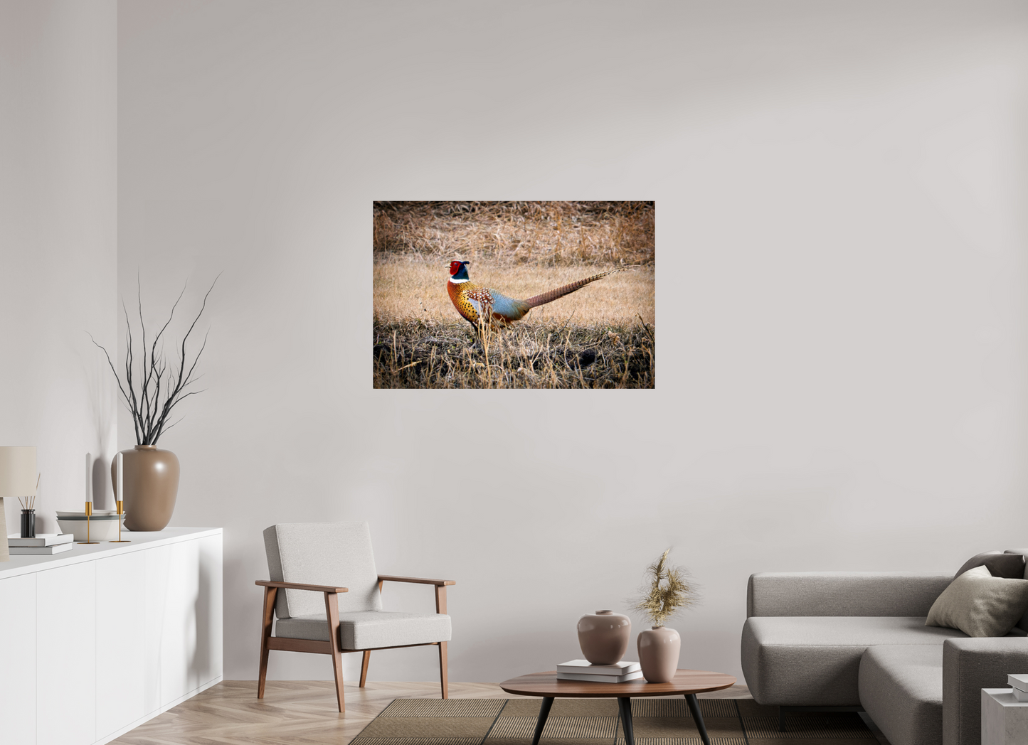 45 x 30″, Photo Print Under Acrylic Glass The Pheasant Aluminum Acrylic Glass