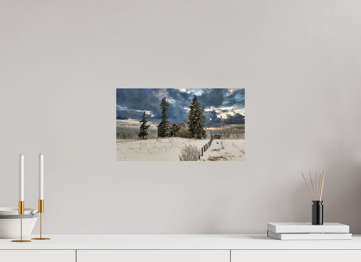 16 x 9″, Photo Print On Fuji Crystal DP II Storm Clouds of Winter