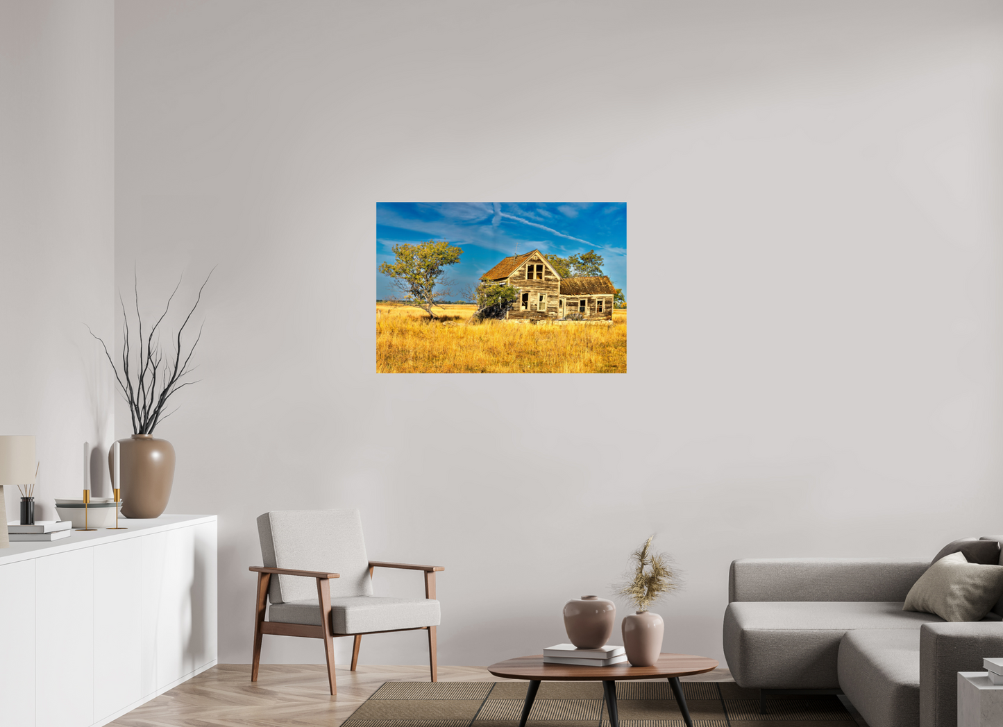 40.9 x 28″, Metal Prints Lone Tree