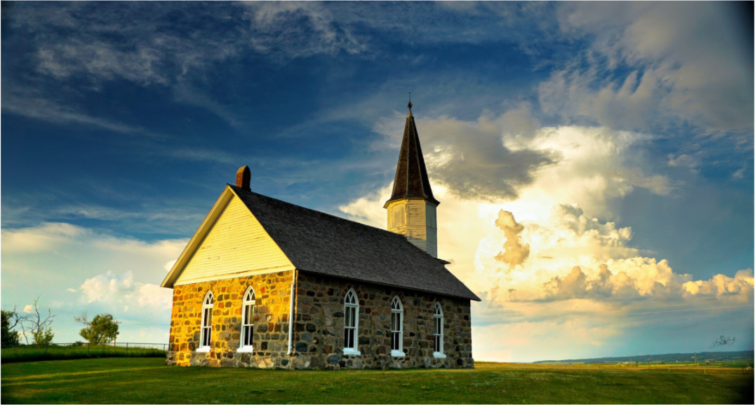 Main image Old Stone Church Metal Acrylic Glass
