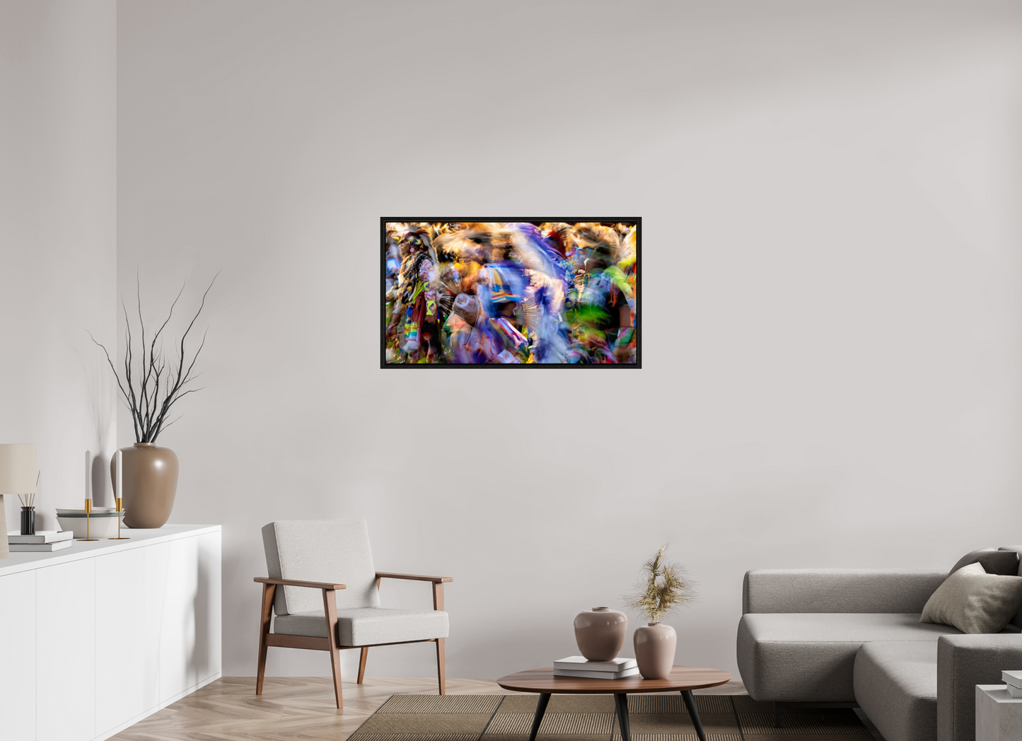 40 x 22.5″, Floater Frame Celebration