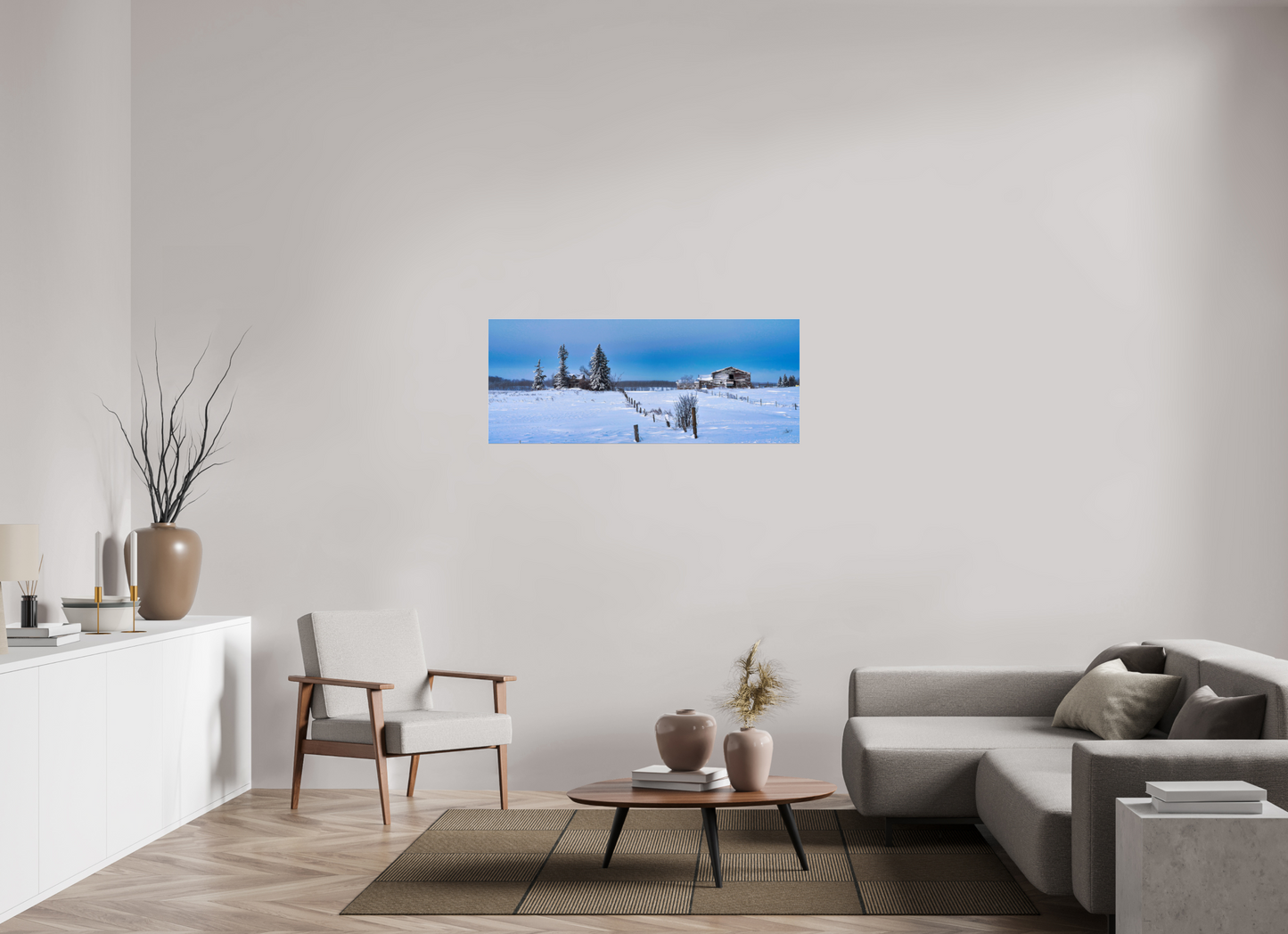 50 x 20″, Photo Print Under Acrylic Glass Forgotten Farmstead - Metal Acrylic Glass