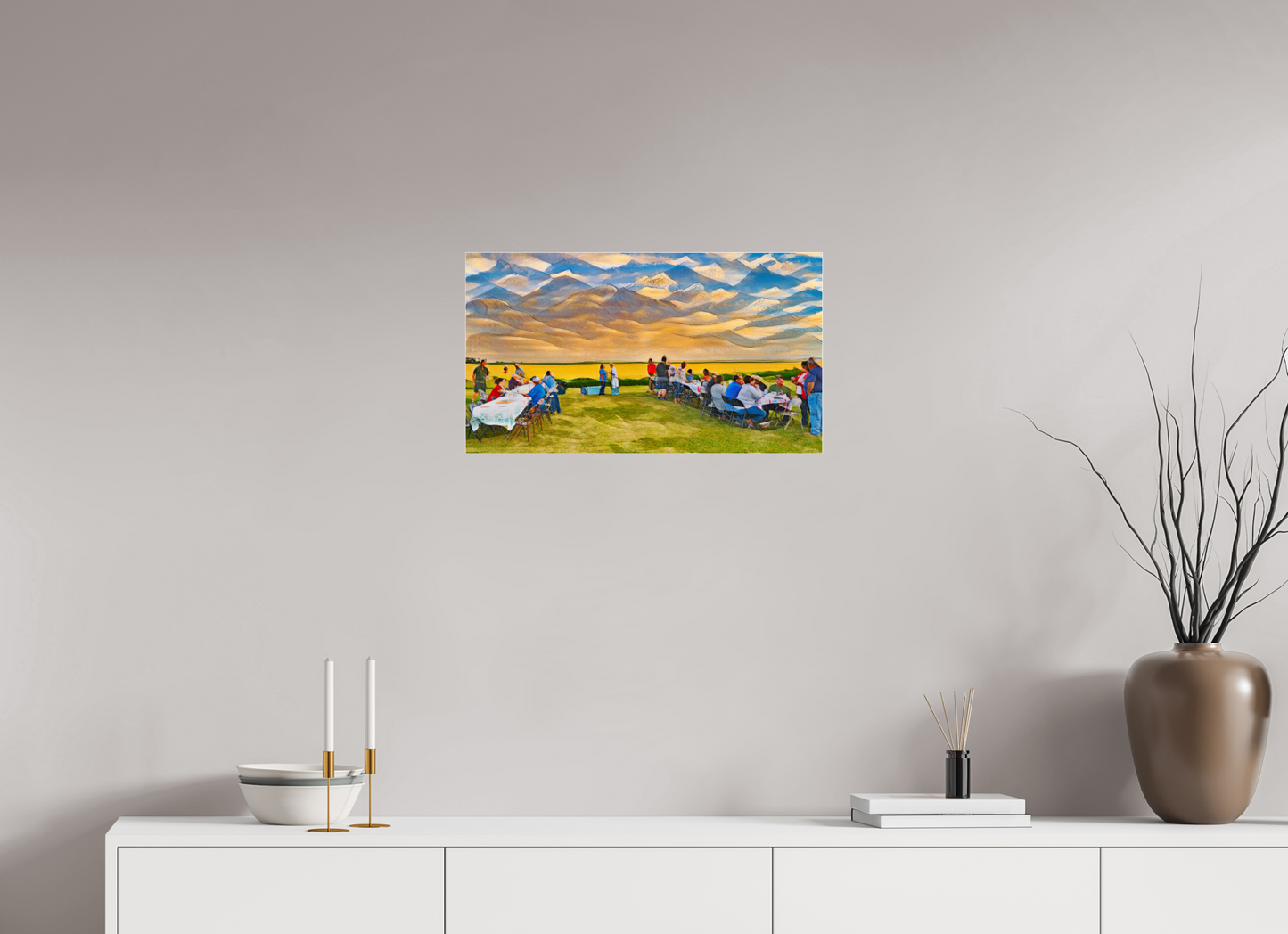 24 x 13.5″, Acrylic Glass. .16 thick Family Reunion