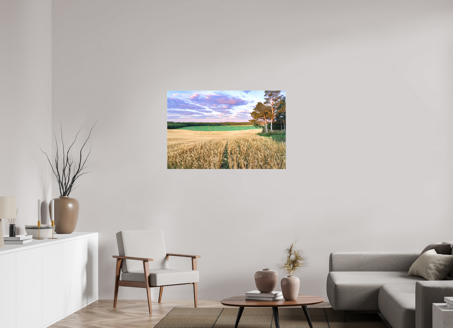 42.5 x 28″, Fine Textile Canvas Amber Waves 1