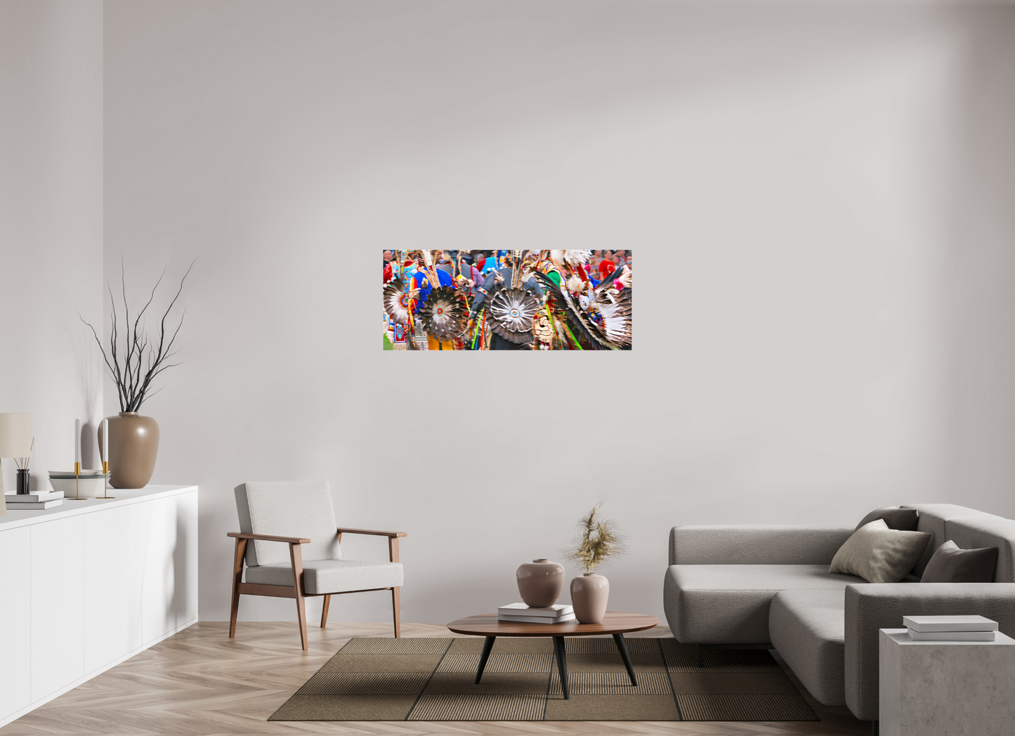 50 x 20″, Stretched Canvas Dakota Gathering