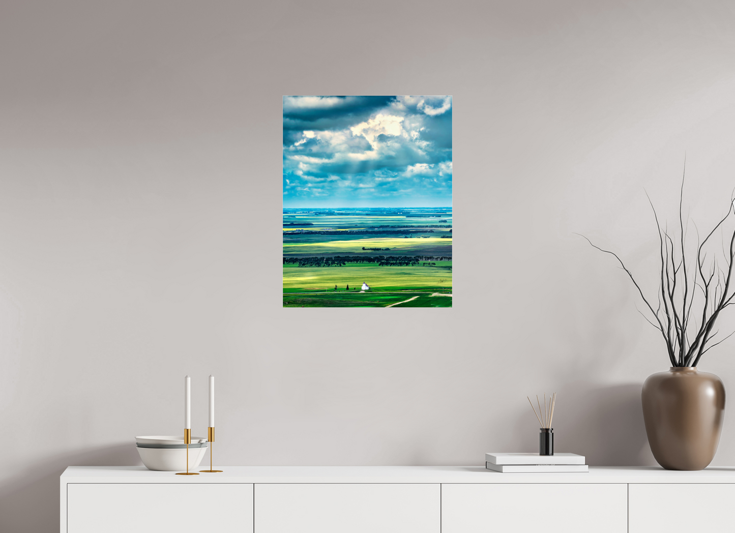 20 x 25″, Photo Print Under Acrylic Glass Faith on the Prairies - Metal Acrylic Glass