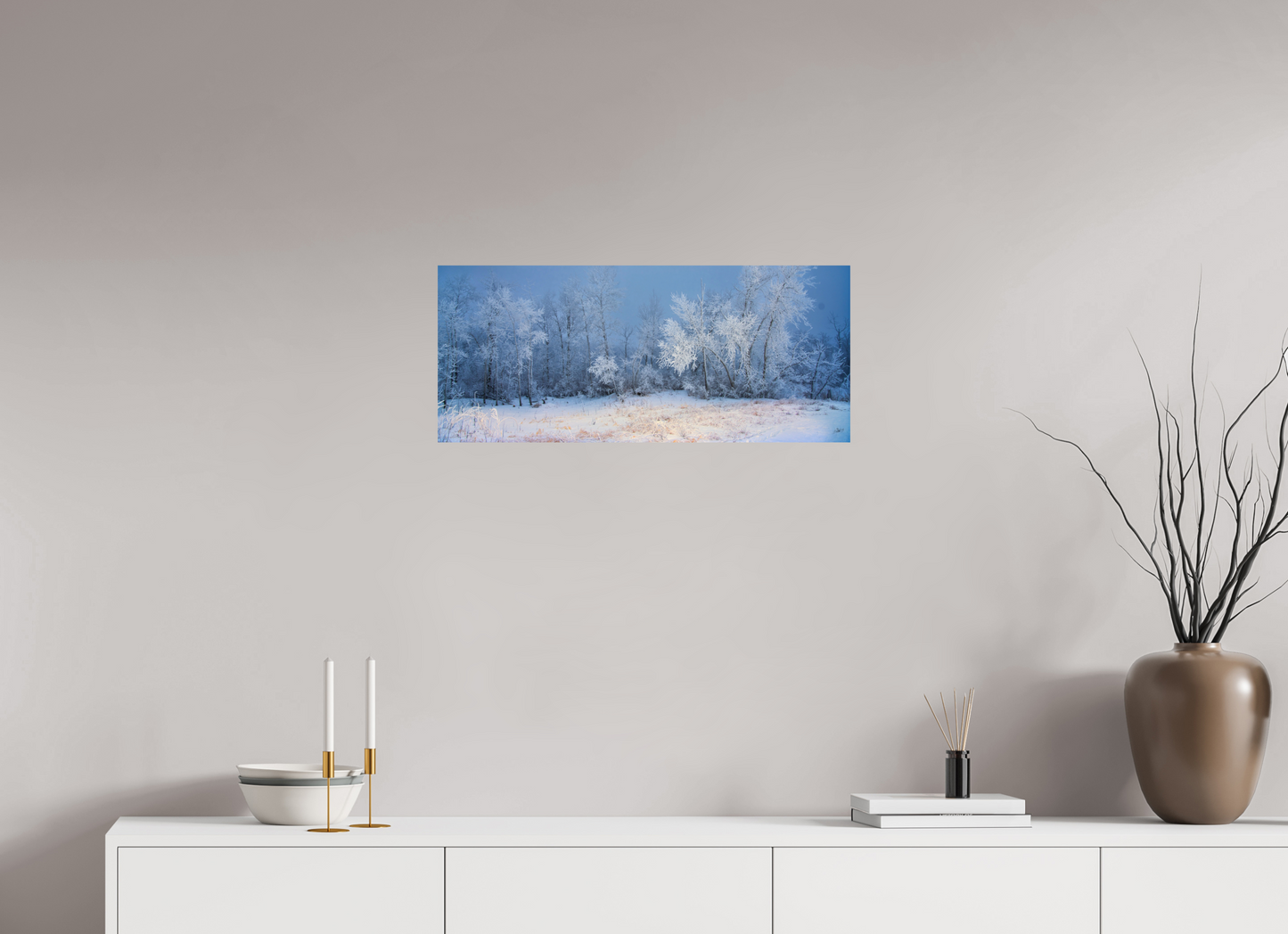 28 x 12″, Photo Print On Fuji Crystal DP II Frost of Winter