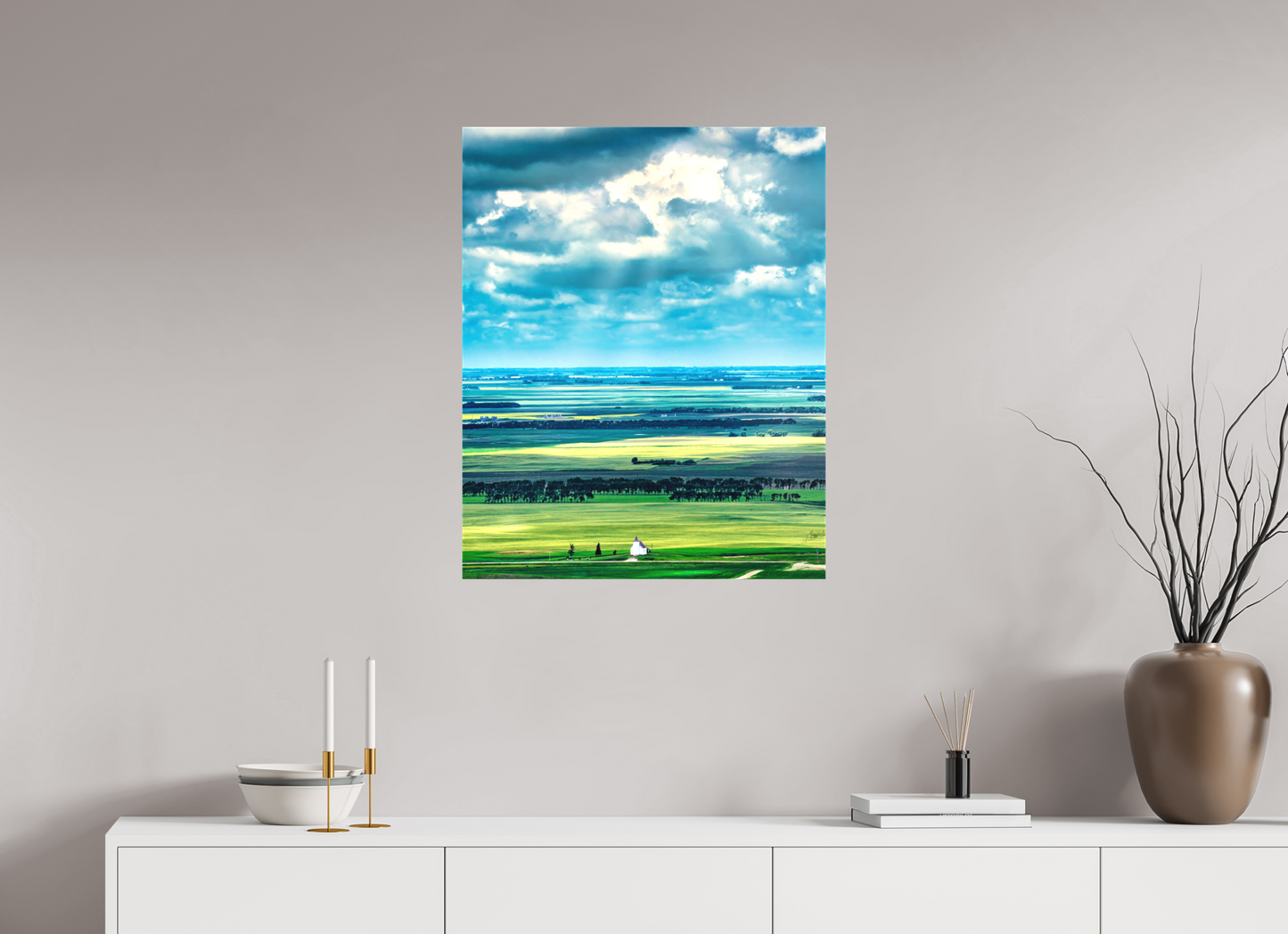 24 x 30″, Fine Textile Canvas Faith on the Prairies