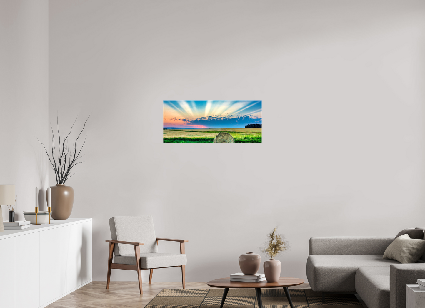 37.3 x 16″, Stretched Canvas Good Morning Sunshine