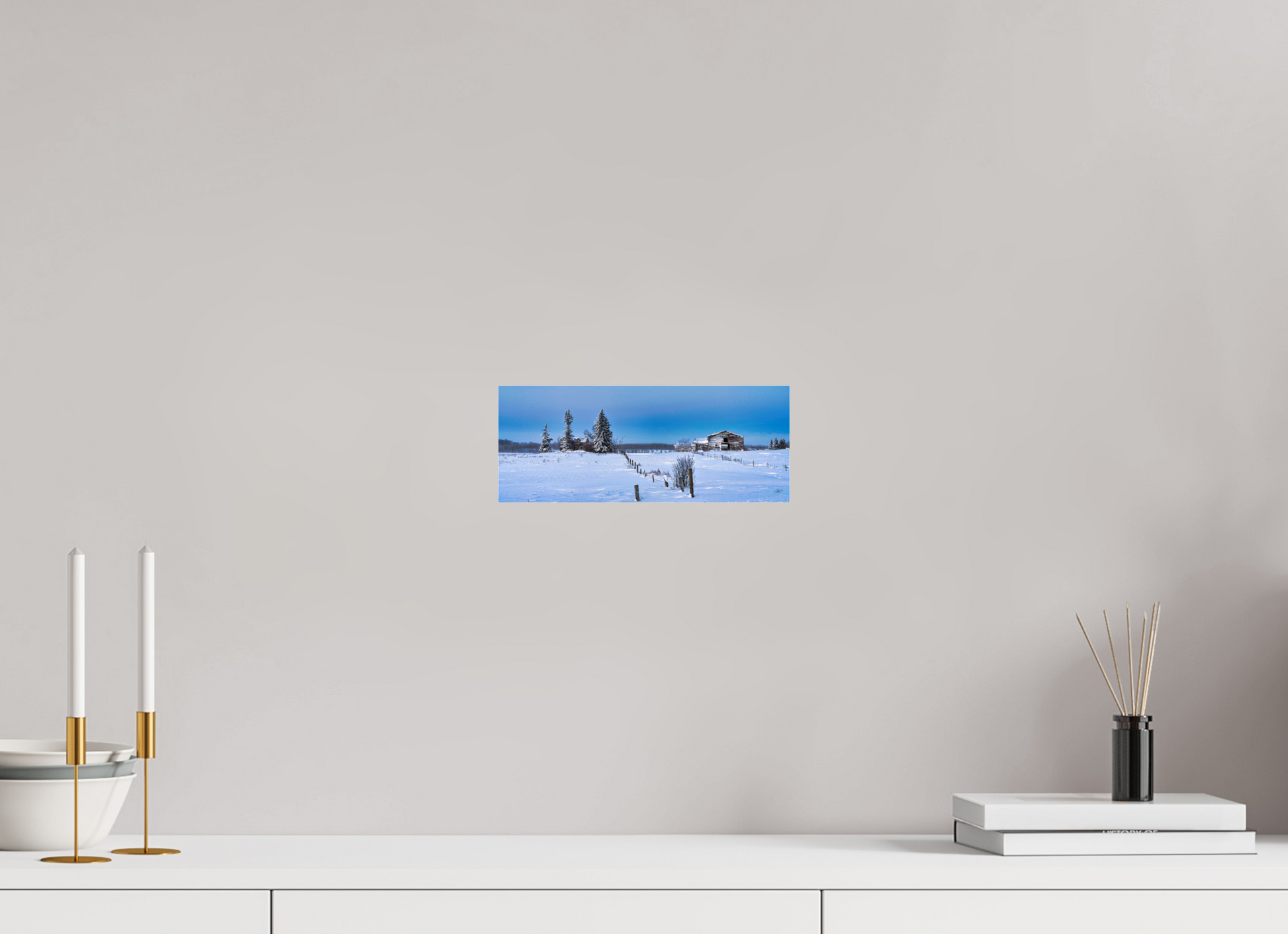 10 x 4″, Photo Print Under Acrylic Glass Forgotten Farmstead - Metal Acrylic Glass