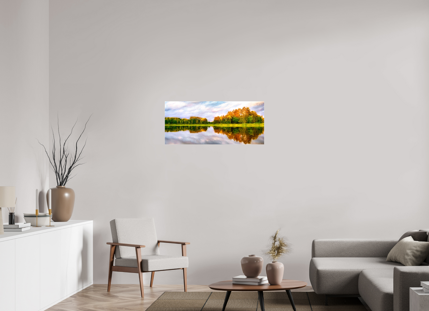37.3 x 16″, Stretched Canvas Lone Eagle