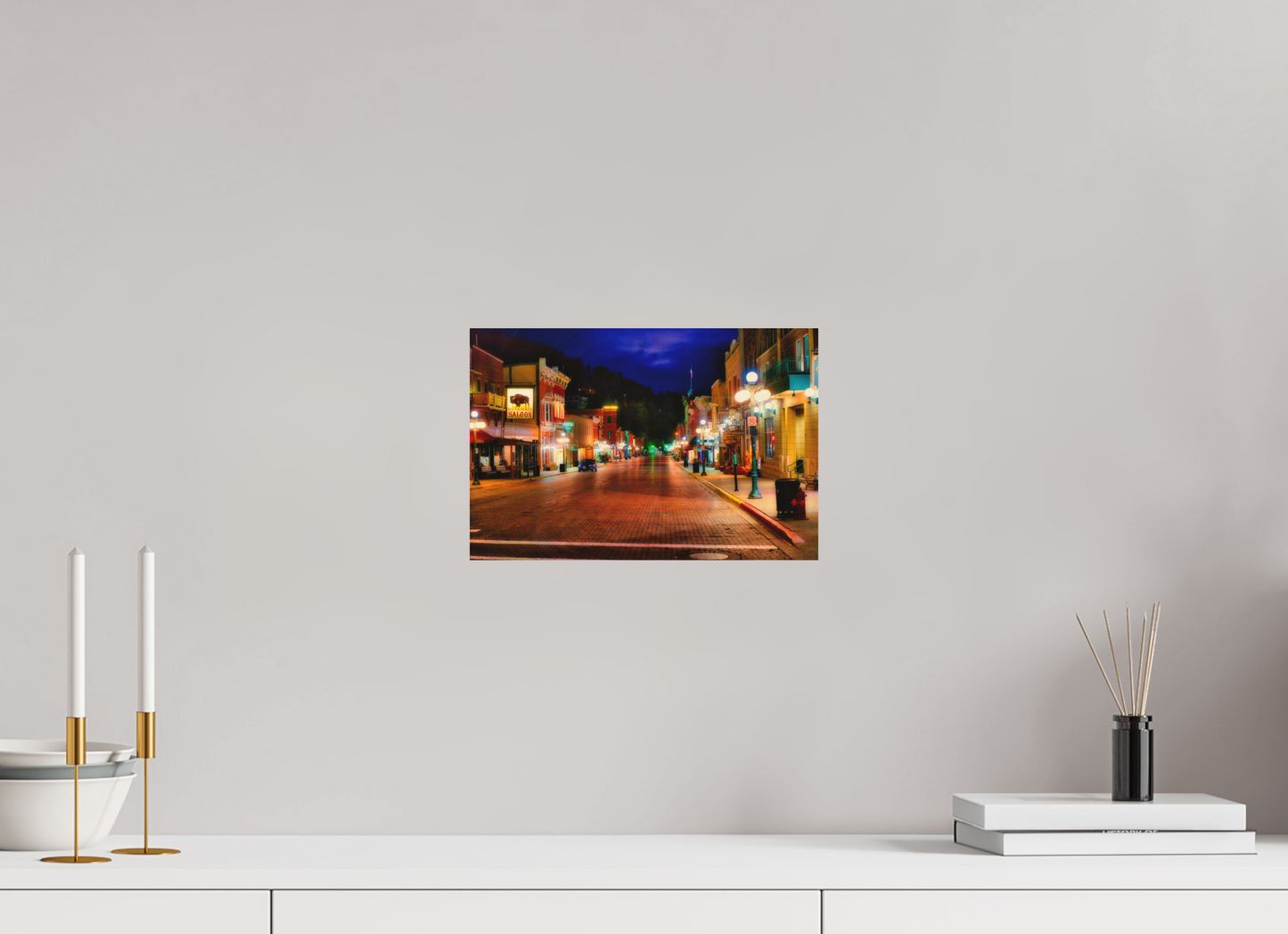 12 x 8″, Wood Print Deadwood at Night 3
