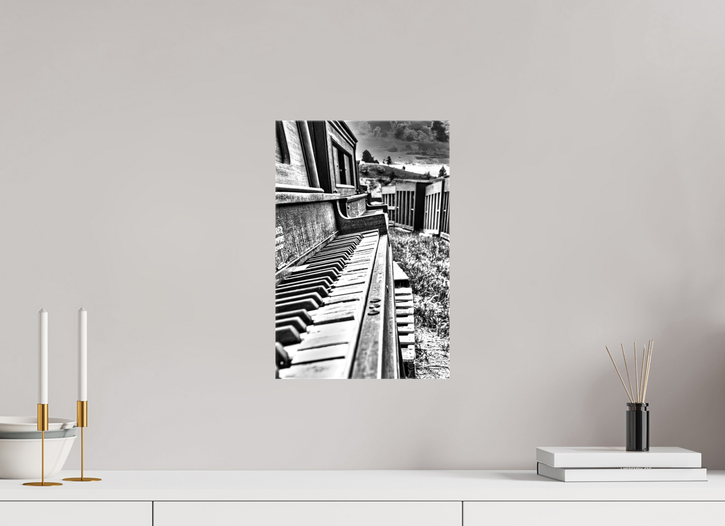 10 x 15″, Stretched Canvas The Day the music Died