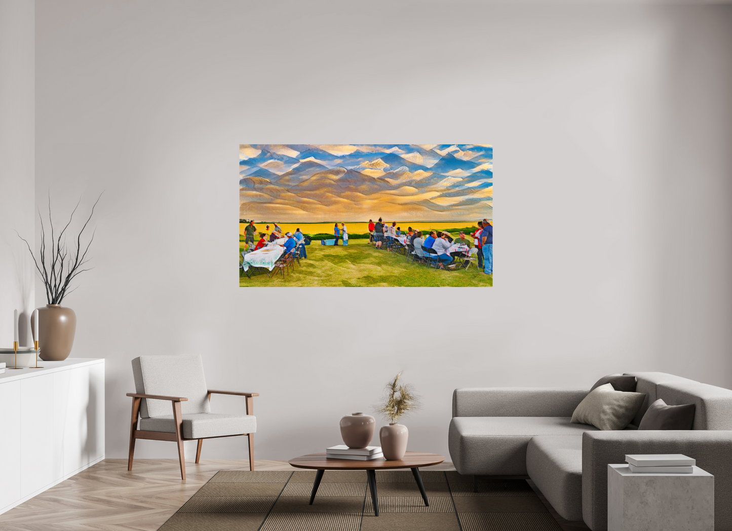70 x 39.4″, Photo Print On Fuji Crystal DP II Family Reunion