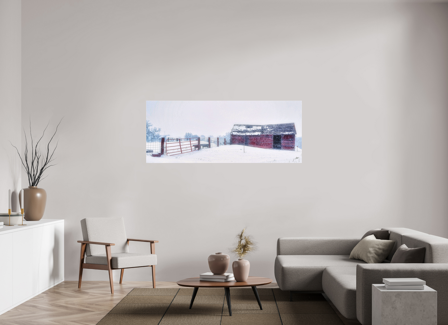 70 x 28″, Acrylic Glass. .16 thick Red on White