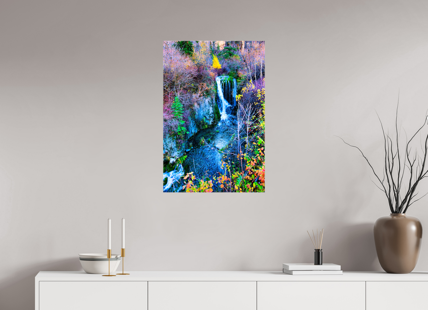 20 x 30″, Stretched Canvas Roughneck Falls Spearfish Canyon