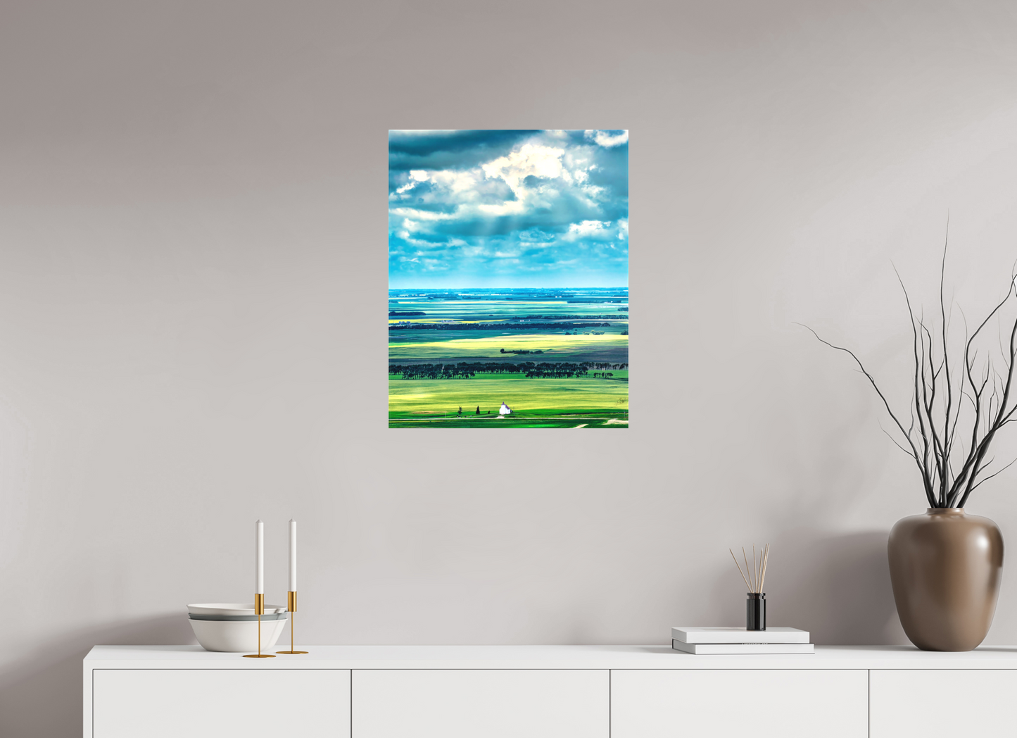 20 x 25″, Fine Textile Canvas Faith on the Prairies