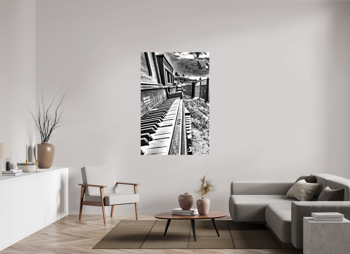 40 x 60″, Stretched Canvas The Day the music Died