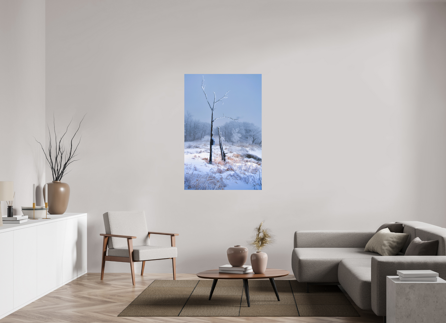 36 x 54″, Photo Print On Fuji Crystal DP II Birds Nest in Winter 2